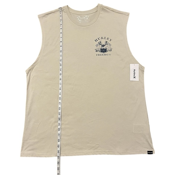 Hurley Men's Khaki Cream Tan Everyday Tank Top Tee Size: - Picture 6 of 7